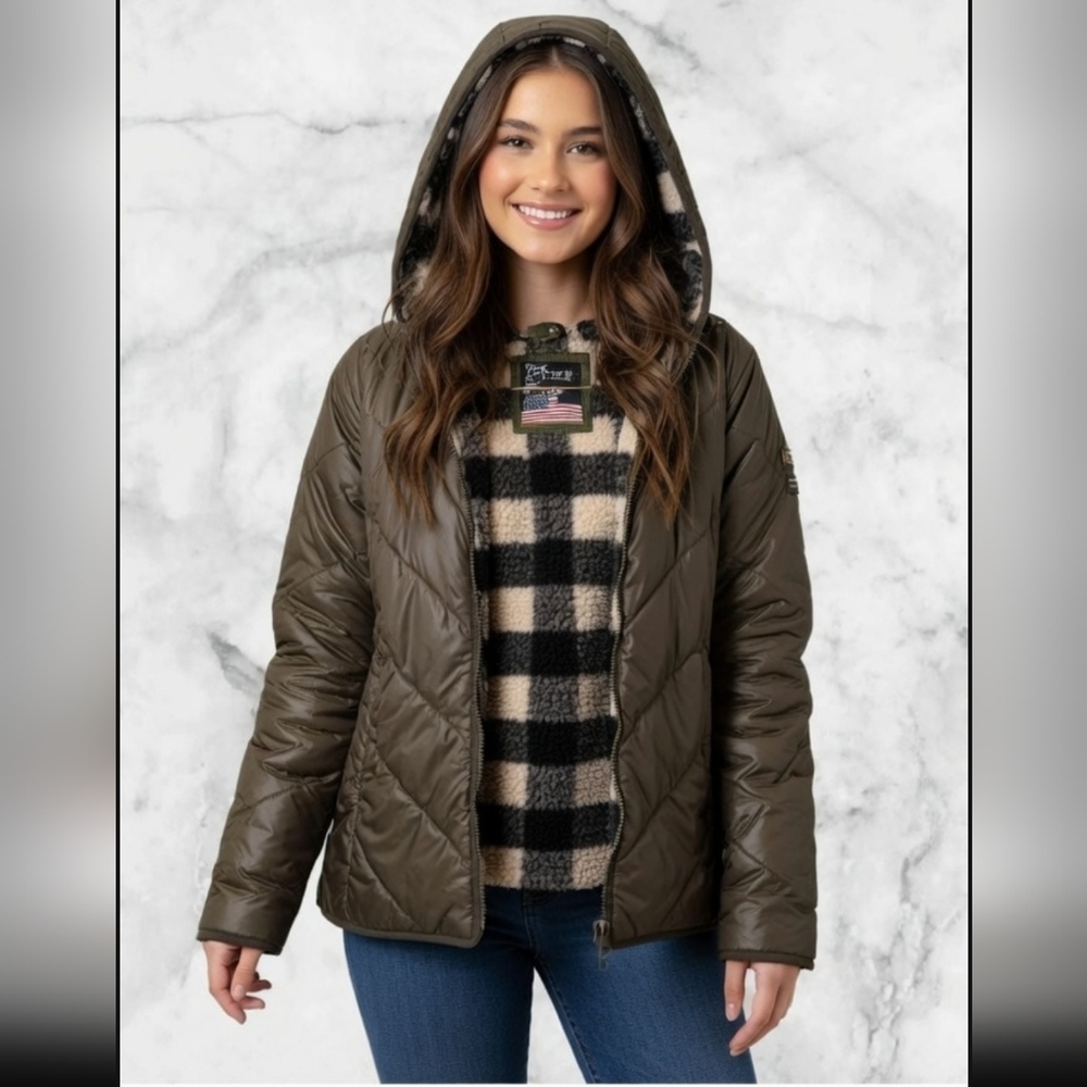 The Rookie Super Dry Women's Black Buffalo Utility Jacket